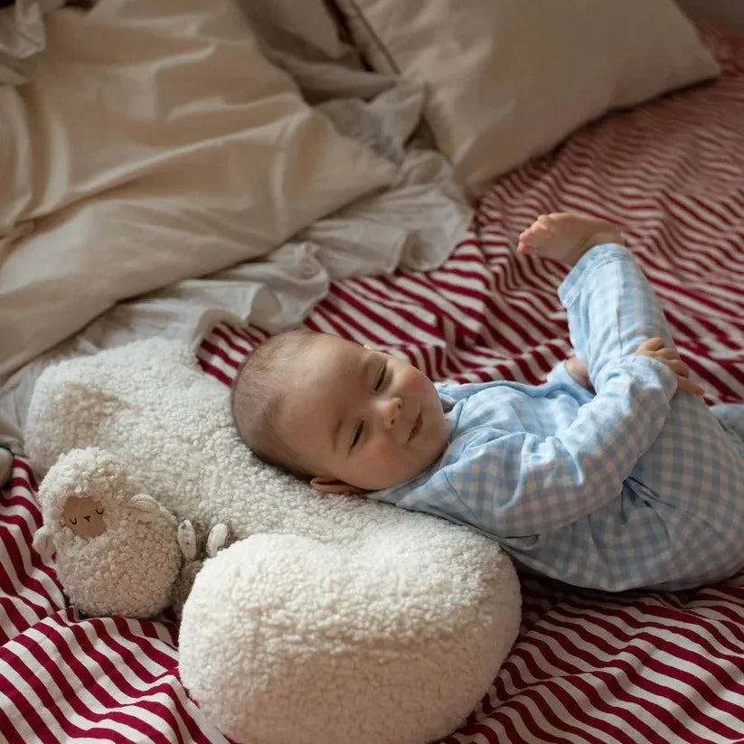Almohada de Juguete con Letras de Cordero para Niños - Almohada Relajante ABC, Decoración de Fondo