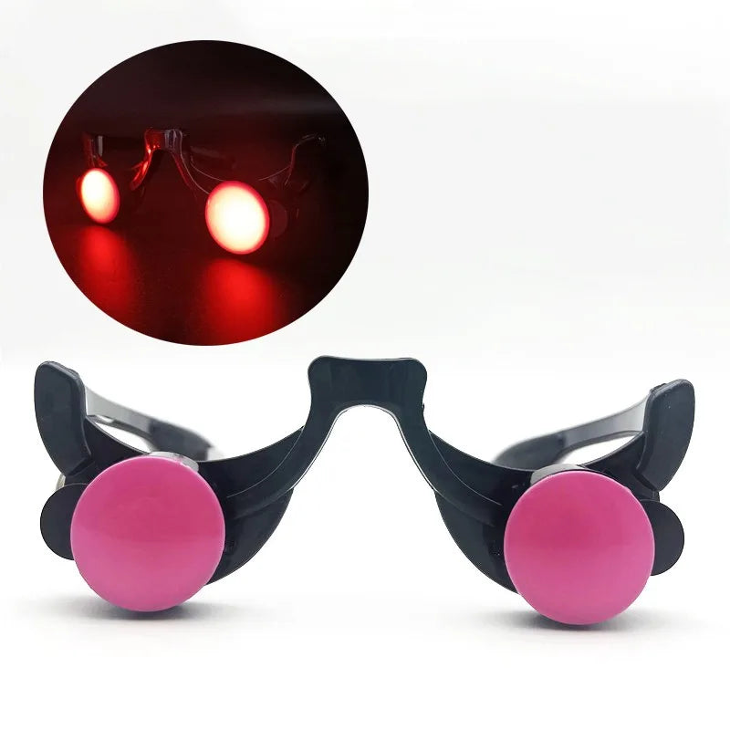 Gafas de Halloween con Ojos Rojos Brillantes - Accesorio de Cosplay Escalofriante
