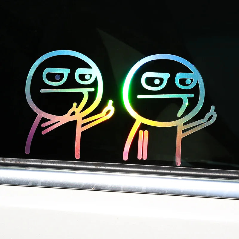 Sticker Divertido para Auto "Pull Fuel Tank Pointer to Full" - Vinilo Reflectante con Diseño Único para Decoración Exterior