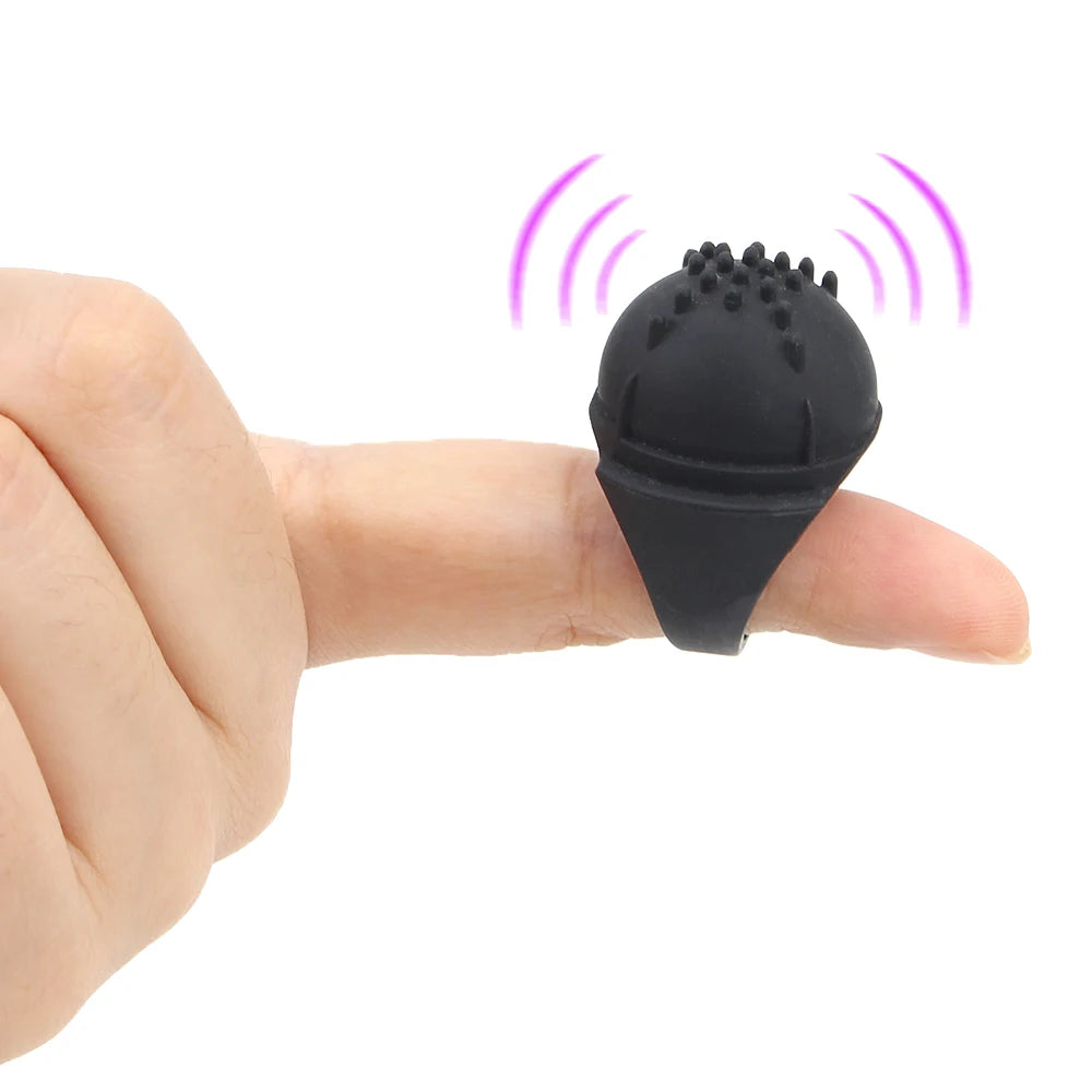 Vibrador de Dedo para Mujer | Estimulador Clitorial de 10 Velocidades | Juguete Erótico de Silicona para Masturbación Femenina | Estimulador de Punto G