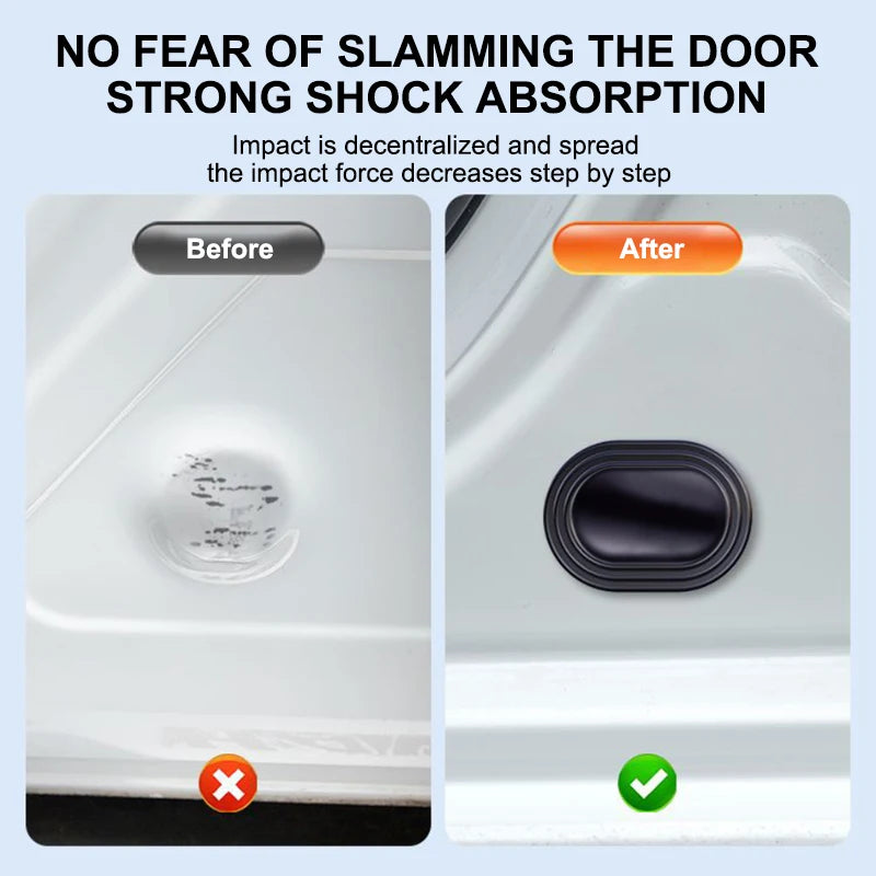 12 Piezas de Almohadilla Protectora para Puertas de Auto - Silicona Autoadhesiva, Absorbe Impactos y Reduce Ruido para Capó y Maletero
