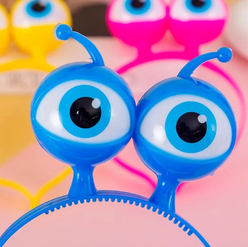 Diadema LED de Ojos de Alienígena – 6 Piezas de Accesorios Brillantes para Fiestas, Navidad y Más