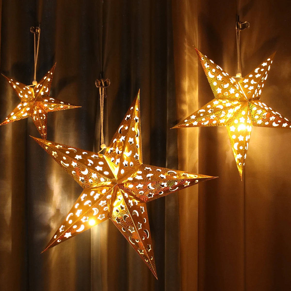 Colgante Estrella Hueca para Navidad – Decoración Navideña para el Hogar y Año Nuevo