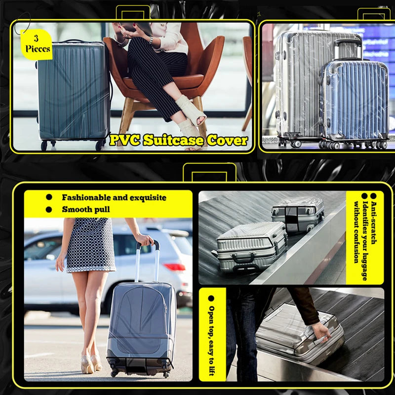 Funda Protectora Transparente para Maleta – Impermeable y Resistente al Polvo