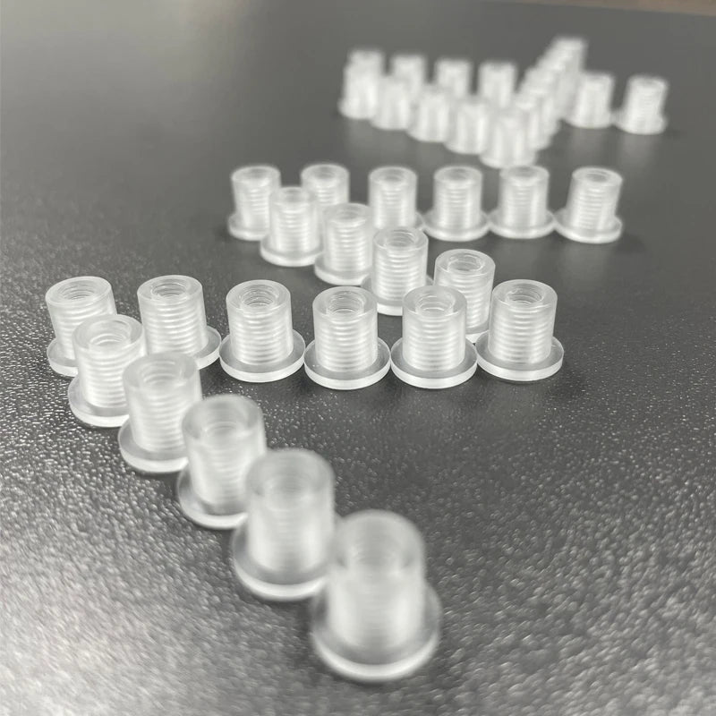 M4 M5 Tuercas de Acrílico Transparentes para Instalación de Letras de Canal, Montaje con Pernos de Acero Inoxidable, 500 piezas en Stock