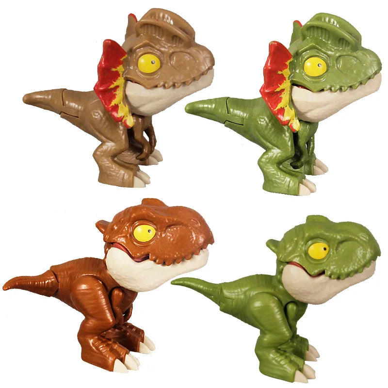Modelo de Dinosaurio Tiranosaurio Rex Móvil con Mandíbulas de Juguete – Dinosaurio Biting Finger Movible para Niños y Adultos