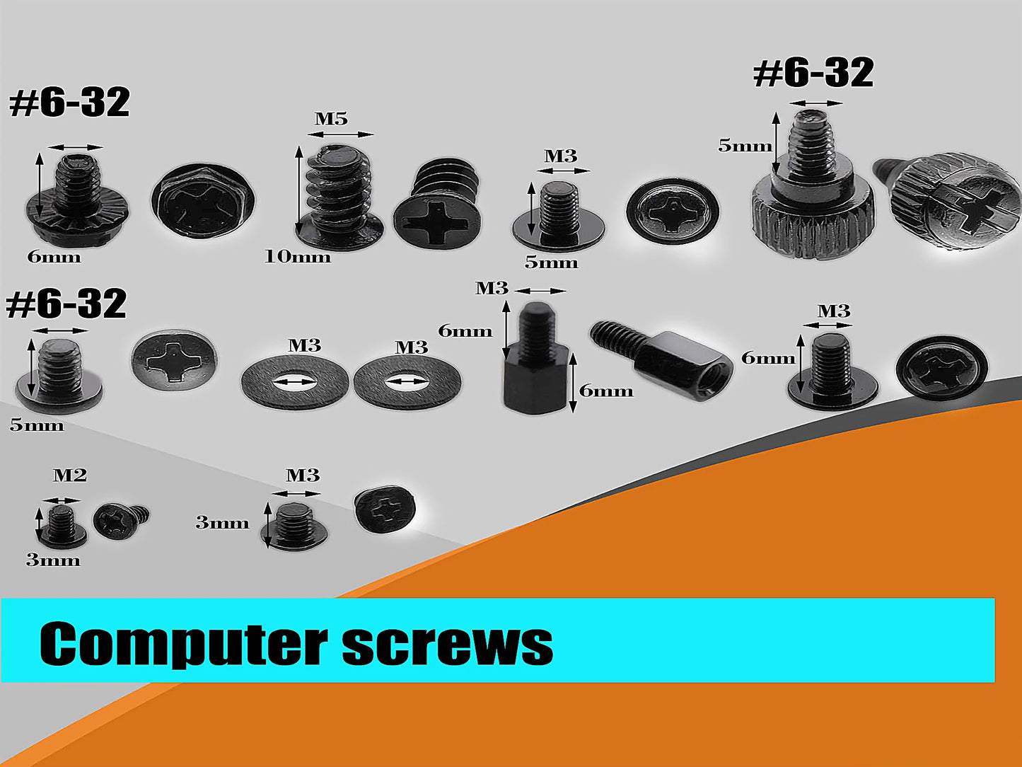 Kit de Tornillos para Placa Base - 340 Piezas para Montaje de HDD, SSD, y Componentes de PC