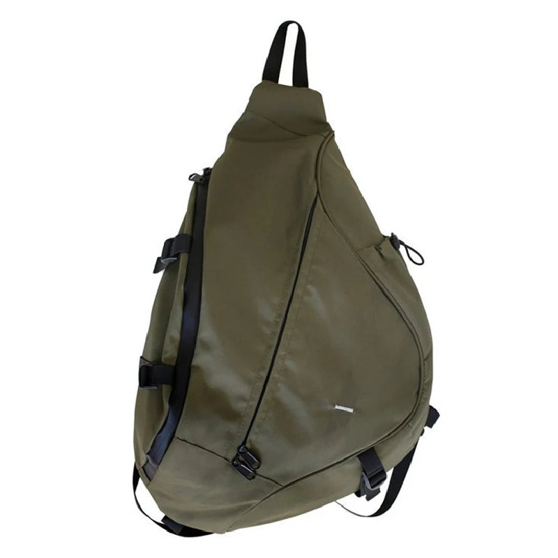 Bolsa de Pecho Unisex de Gran Capacidad, Mochila Casual Hip Hop de Nylon para Hombre, Bandolera de Viaje