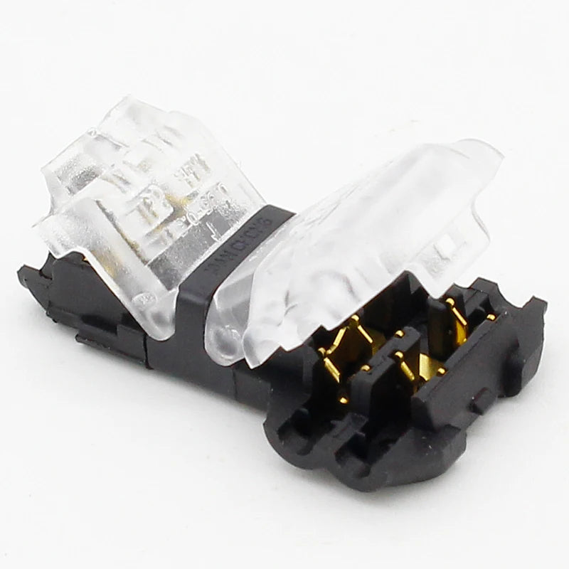 Conector Universal Compacto de Cableado en Forma de T con Palanca AWG 18-24, 5 Piezas, 2 Pines, 300V 10A
