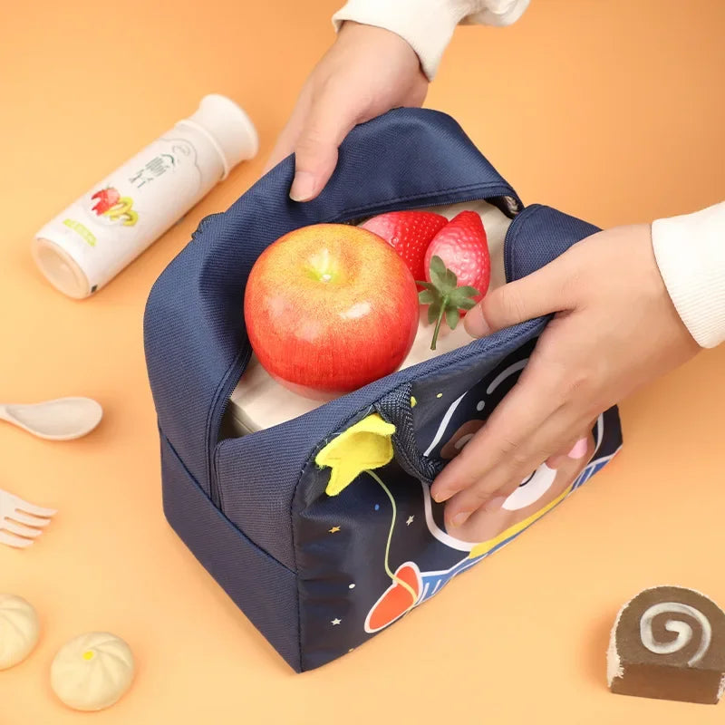 Kawaii Bolsa Térmica Portátil para Frigorífico - Bolsa Insulada para Almuerzo de Mujeres y Niños, Caja Térmica Escolar, Pequeña Bolsa de Enfriamiento y Conservación