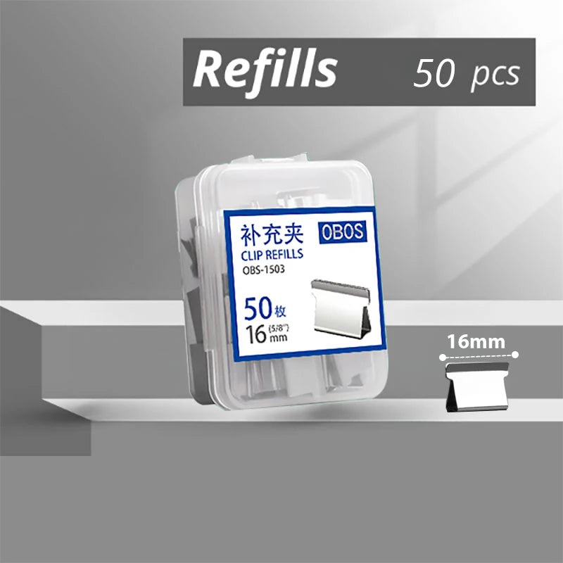 Grapadora de empuje de abrazadera de mano reutilizable sin huellas, Archivo de Libros de papel, carpeta de estudiantes de oficina, herramientas de encuadernación, accesorios de suministros