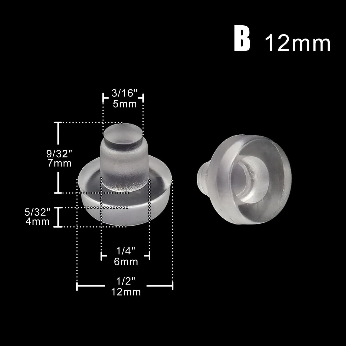 24X Almohadillas Deslizantes Transparentes de Goma Suave para Muebles Patas de Sillas y Mesas, Protectores Antiruido para Piso