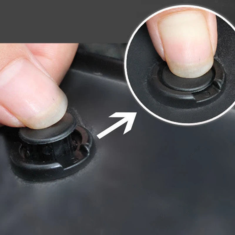 100/50 Pcs Sujetadores de Plástico de 8mm - Tornillos Universales para Parachoques de Auto