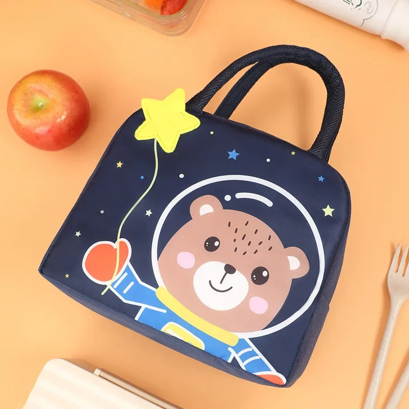 Kawaii Bolsa Térmica Portátil para Frigorífico - Bolsa Insulada para Almuerzo de Mujeres y Niños, Caja Térmica Escolar, Pequeña Bolsa de Enfriamiento y Conservación