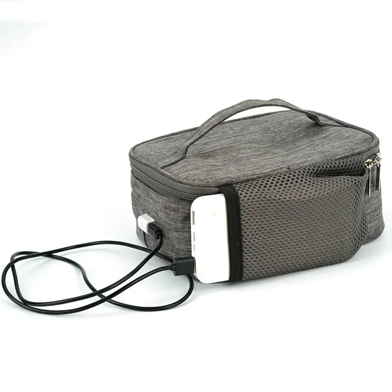 Bolsa Térmica Eléctrica USB - Calentamiento Constante a 50-55℃ para Almuerzos en Viajes, Oficina o Picnics