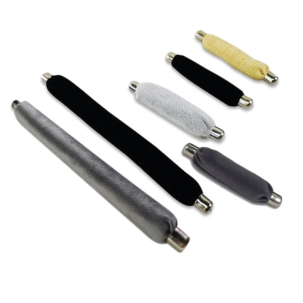 Soporte de Joyería para Anillos de Terciopelo - Exhibidor de Anillos de Espuma Suave con Estante de Metal, Disponible en Varios Colores