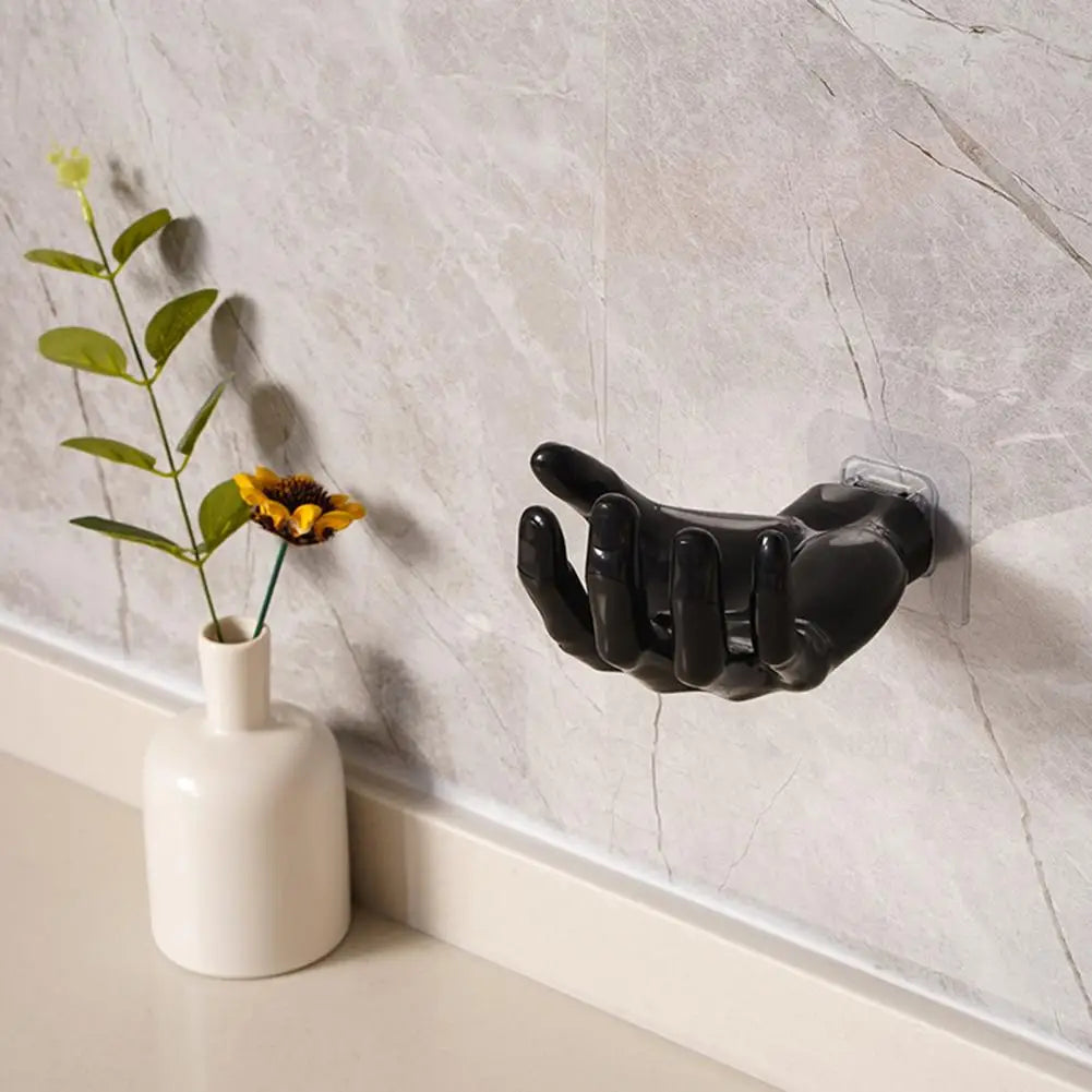 Colgador de Pared de Resina Manual - Gancho Creativo para Almacenamiento en Baño y Cocina