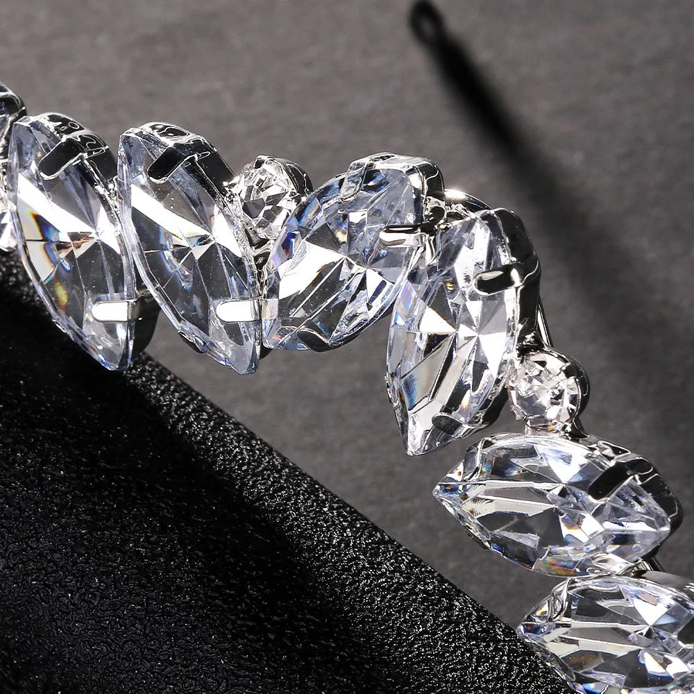 Montura de Gafas Geométrica con Diamantes de Imitación para Mujer | Joyería Facial de Lujo para Novias y Accesorios de Fiesta