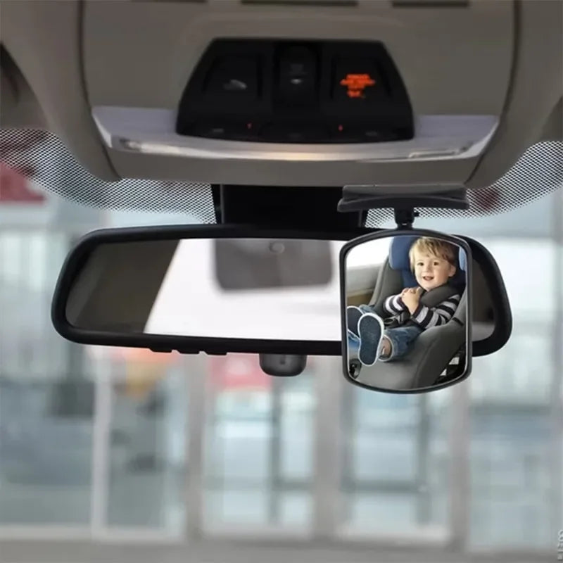 Espejo Retrovisor para Asiento Trasero de Coche para Niños - Espejo de Bebé Ajustable 360 Grados, Monitor de Seguridad y Punto Ciego