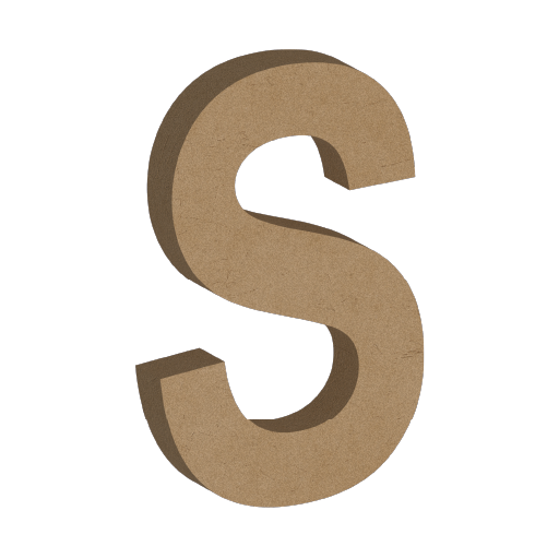 Letra Decorativa de MDF 60cm de Alto | Varios Grosores | Ideal para Eventos, Fachadas y Decoración Interior