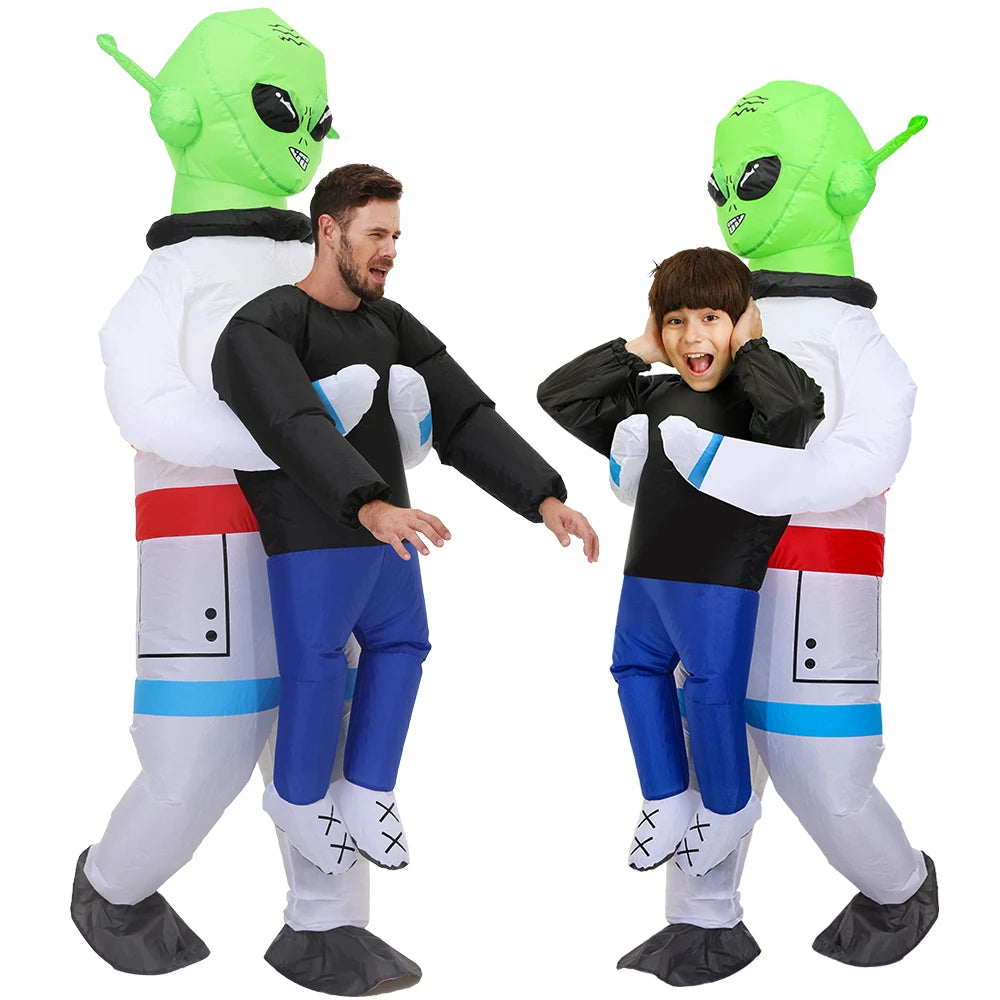 Nuevo Disfraz Inflable de Alien para Halloween, Cosplay de Anime, Fiesta de Navidad y Purim para Niños y Adultos