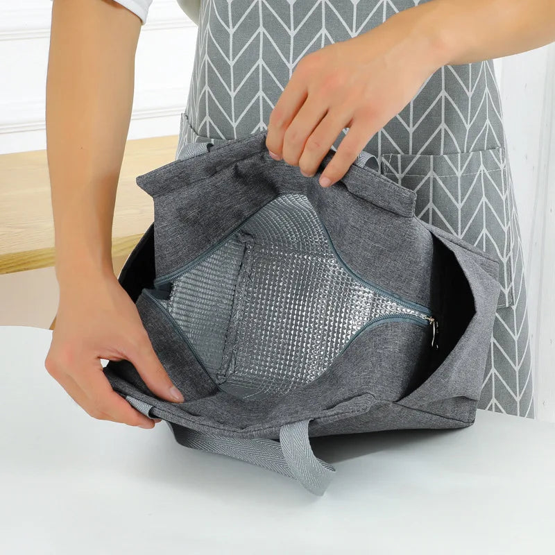 Bolsa Térmica Multifuncional de Gran Capacidad | Bolsa Térmica Impermeable Oxford con Cierre para Mujeres | Bolsa de Almuerzo, Picnic y Comida