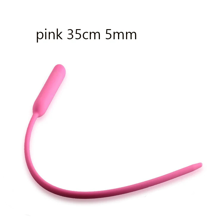 Vibrador de silicona con catéter uretral, dilatador, Juguetes sexuales para adultos, estimulación ocular de caballo, sonido, inserción de pene, catéter uretral para hombres