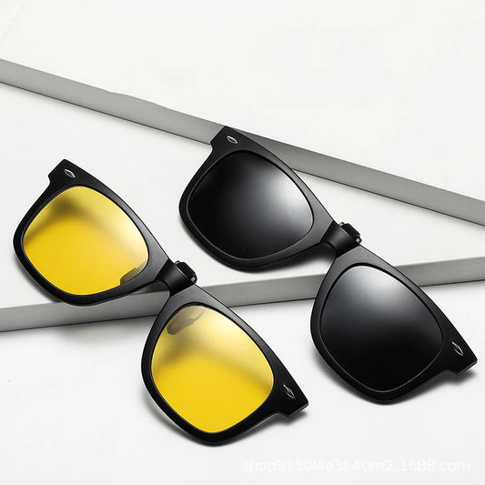 Gafas de Sol Polarizadas con Clip para Hombre y Mujer | Lentes Fotocromáticas con Visión Nocturna y Protección UV400