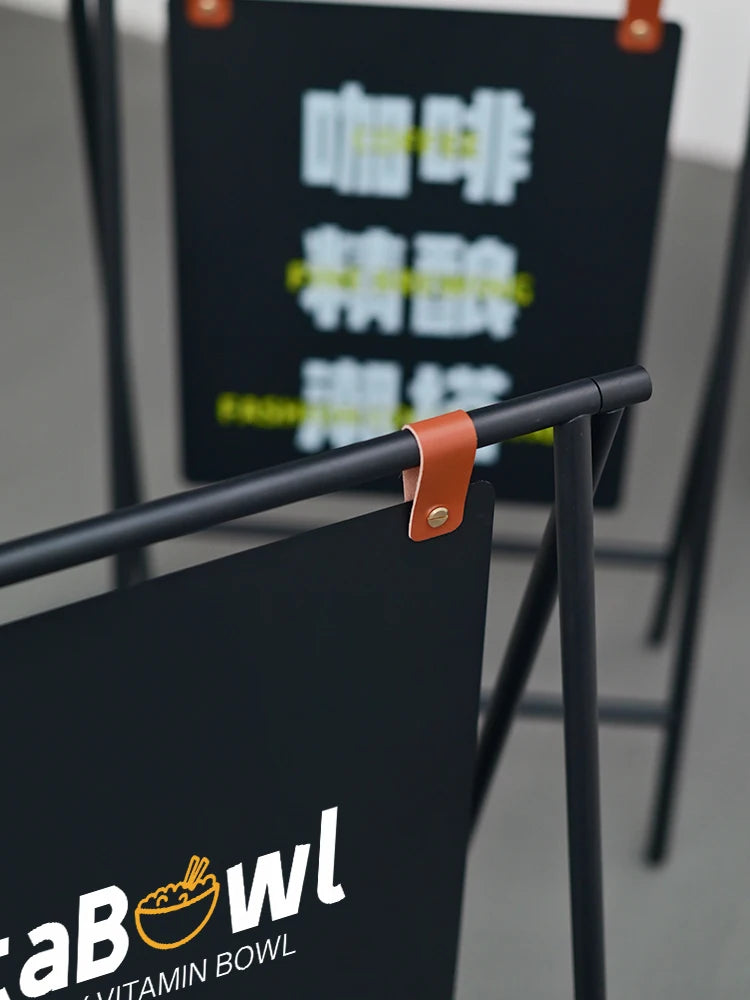 Soporte de Exhibición de Metal para Letrero de Tienda, Carteleras Delanteras, Tablero de Metal, Logotipo Comercial y Letrero Personalizado