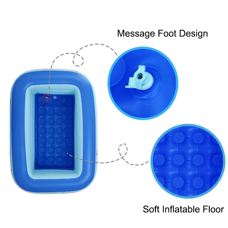 Piscina Infantil Inflable para Niños y Bebés, Juego de Agua de Verano, Baño Inflable para Jardín y Casa, Regalos para Niños