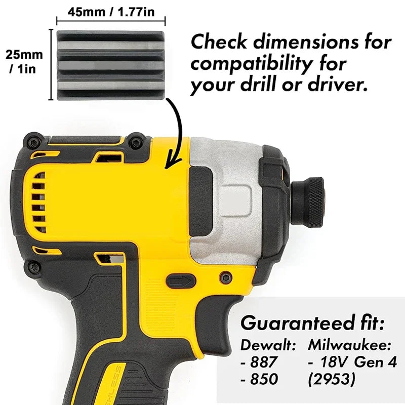 Porta Brocas Magnético para Taladros Dewalt/Milwaukee - Accesorios para Herramientas Eléctricas y Destornilladores