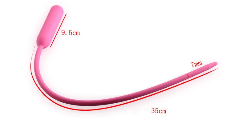 Vibrador de silicona con catéter uretral, dilatador, Juguetes sexuales para adultos, estimulación ocular de caballo, sonido, inserción de pene, catéter uretral para hombres
