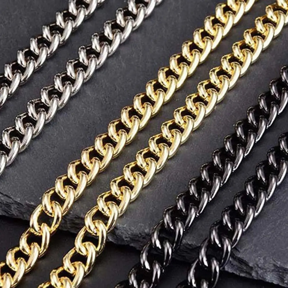 Cadena de Metal para Bolsa de 120 cm con Correa de PU - Reemplazo para Manijas de Bolsos y Accesorios DIY