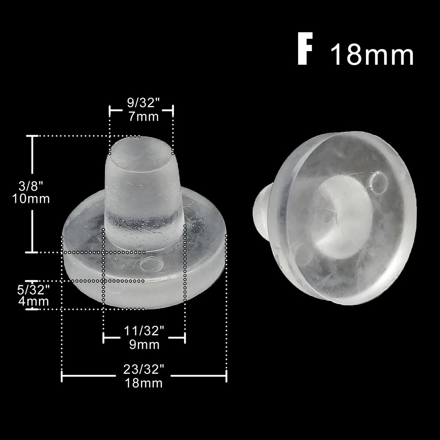 24X Almohadillas Deslizantes Transparentes de Goma Suave para Muebles Patas de Sillas y Mesas, Protectores Antiruido para Piso