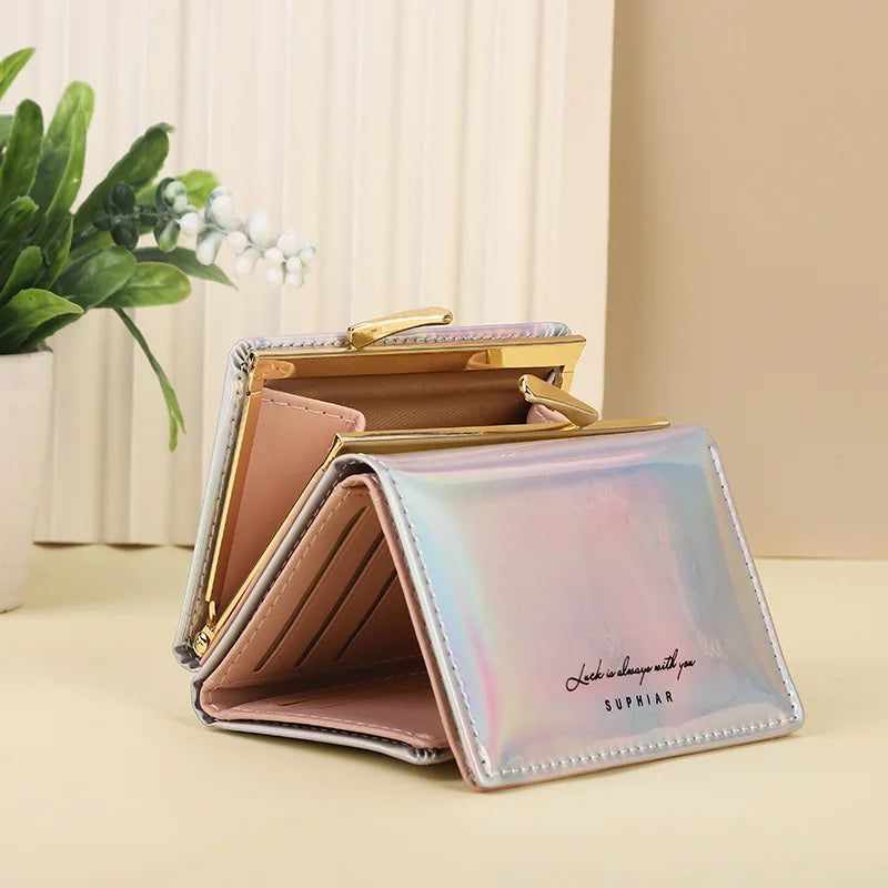 New Women Wallets Female PU Leather Purses Short Hasp Purse for Women Small Money bag Coin Purse Card Holder Clutch Dropshipping