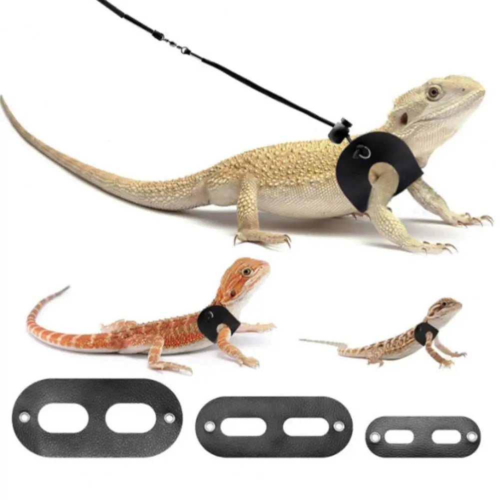 Arnés Ajustable para Reptiles - Correa Suave y Cómoda para Dragones Barbudos y Mascotas Pequeñas