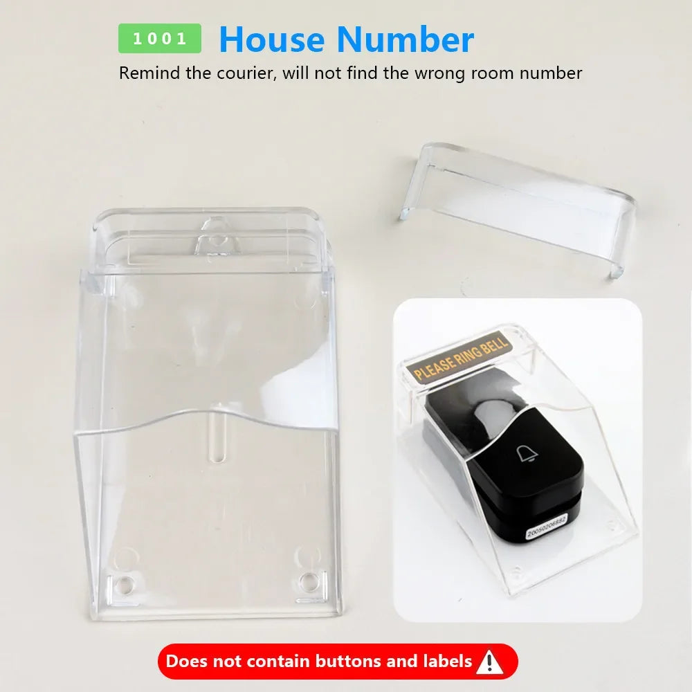 Cubierta Transparente Impermeable para Timbre de Puerta Inalámbrico