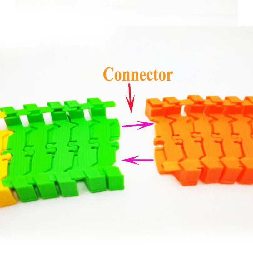 Set de Pista de Carreras DIY para Armar, Juguete Educativo con Coches y Pistas Flexibles para Niños, Puzzle Interactivo de Carros de Carreras