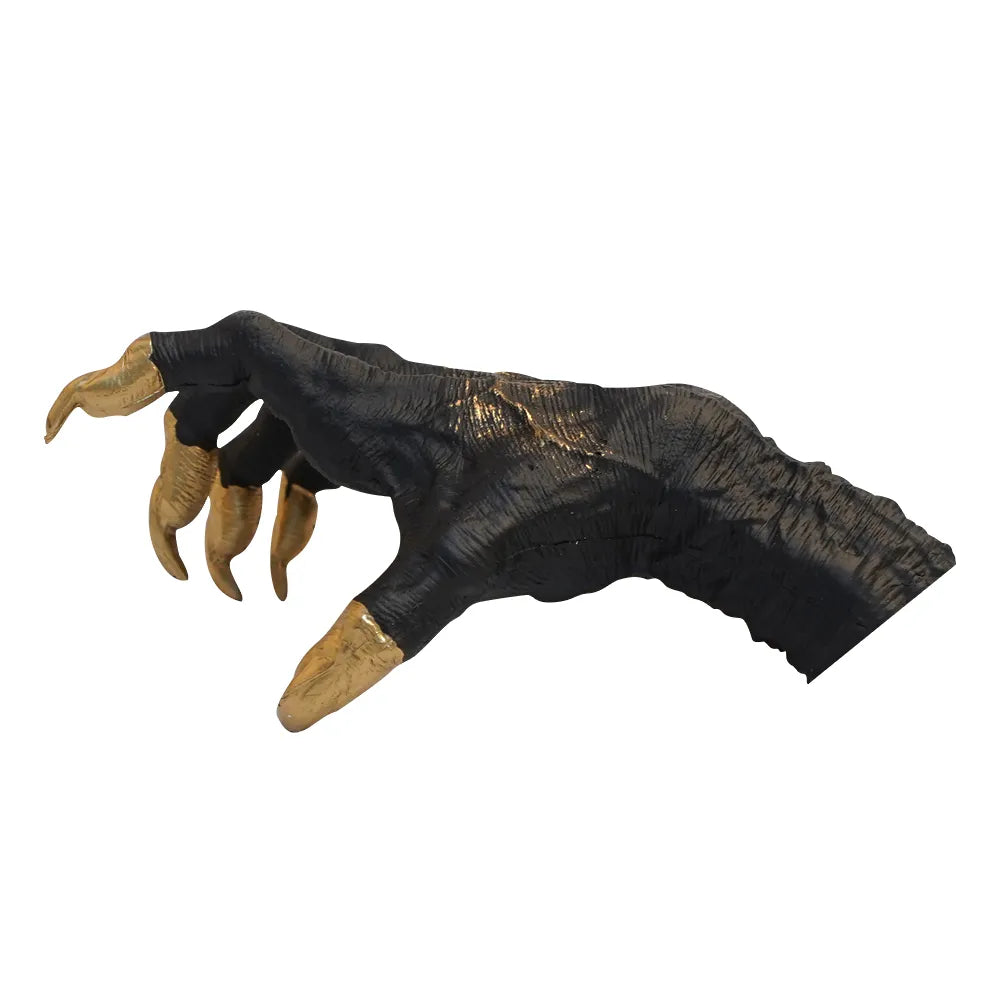 Estatuas Creativas de la Mano de Bruja Gótica en Resina, Adorno Estético para Llaves en Pared, Perchero para Bolsos, Esculturas de Arte en Pared para Decoración del Hogar