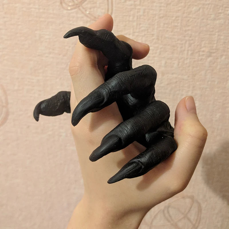 Estatuas Creativas de la Mano de Bruja Gótica en Resina, Adorno Estético para Llaves en Pared, Perchero para Bolsos, Esculturas de Arte en Pared para Decoración del Hogar