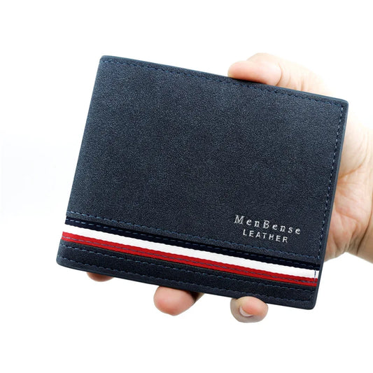 Billetera Hombre Slim de Alta Calidad en Cuero PU con Bolsillo para Monedas y Tarjetas