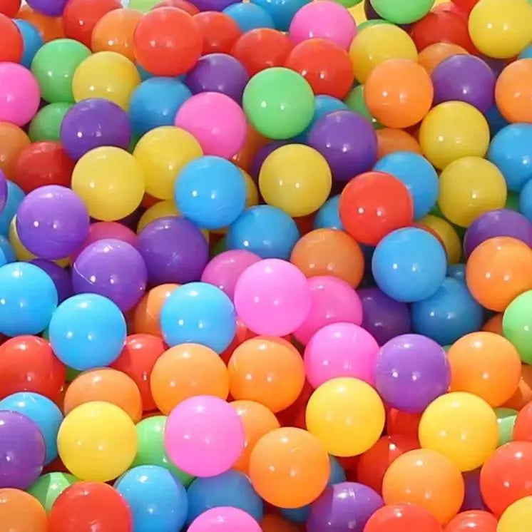 Bolas de Colores para Piscina y Juguetes de Bebé, Paquete de 100 Bolas de Océano para Juegos al Aire Libre y en Interiores