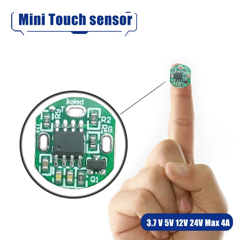 Miniinterruptor Táctil Inteligente para el Hogar, Controlador con Sensor Regulable para Tiras de Luces LED, DC3.7-24V, Ideal para Armarios y Pasillos
