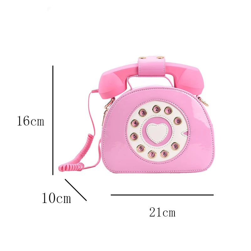 Bolso de hombro de cuero PU para mujer, bandolera con forma de teléfono, informal, para compras, calle, escuela, bolso de mano