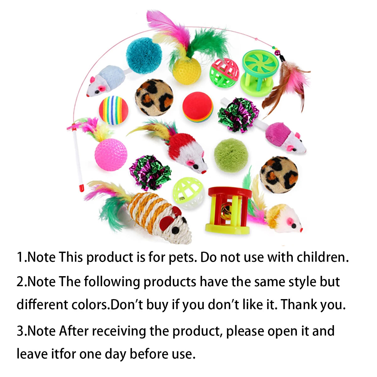 Sonajero para Gatos y Túnel de Papel Arrugado, Juguetes para Gatos Pequeños, Túnel Plegable de Poliester y Algodón, Tienda y Juguetes para Gatos, 21 Piezas