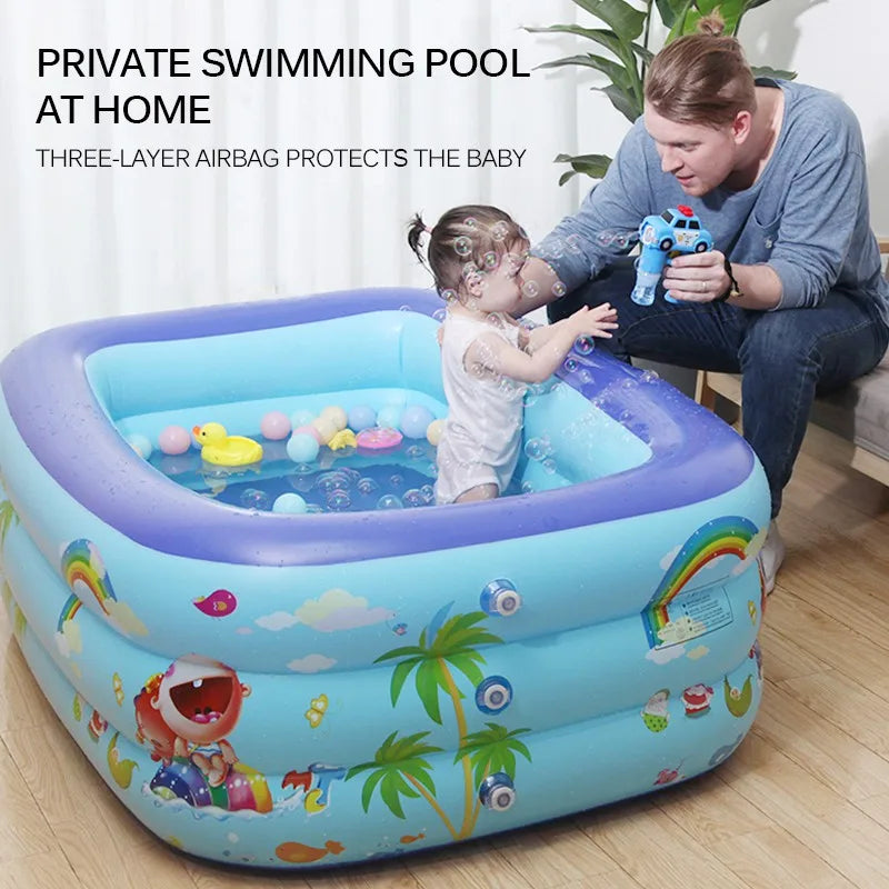 Piscina Infantil Inflable para Niños y Bebés, Juego de Agua de Verano, Baño Inflable para Jardín y Casa, Regalos para Niños