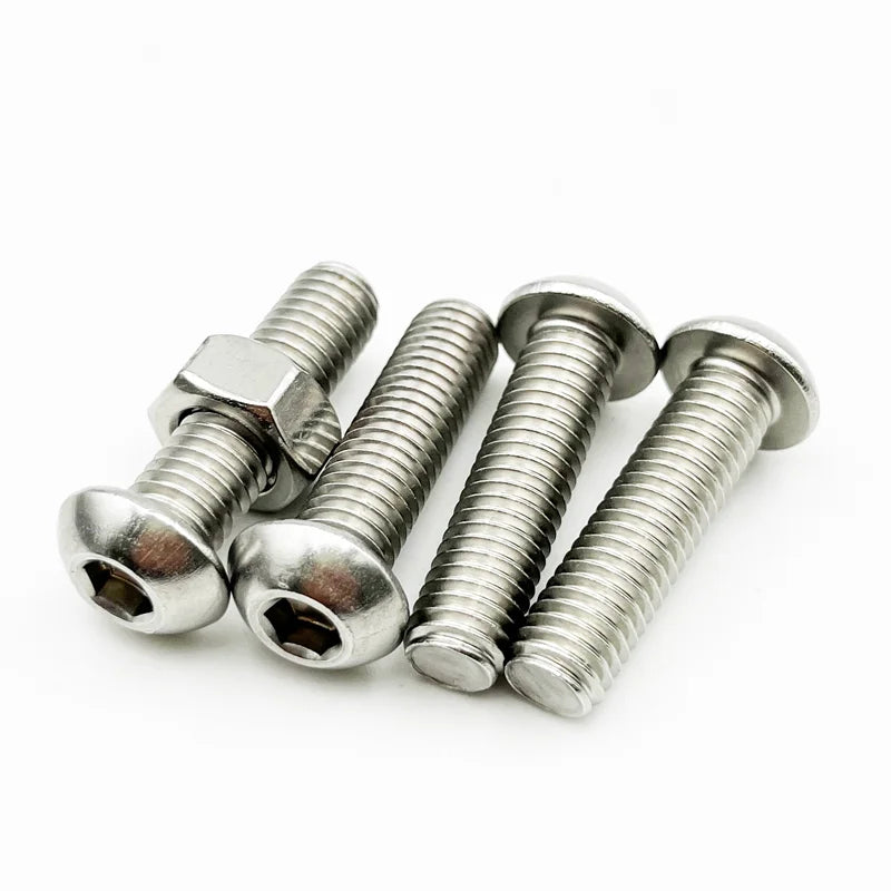 Juego de Tornillos de Rosca Hexagonal para Máquina Métrica, Surtido de Tornillos de Acero Inoxidable 120-434 Piezas, M2 ~ M6