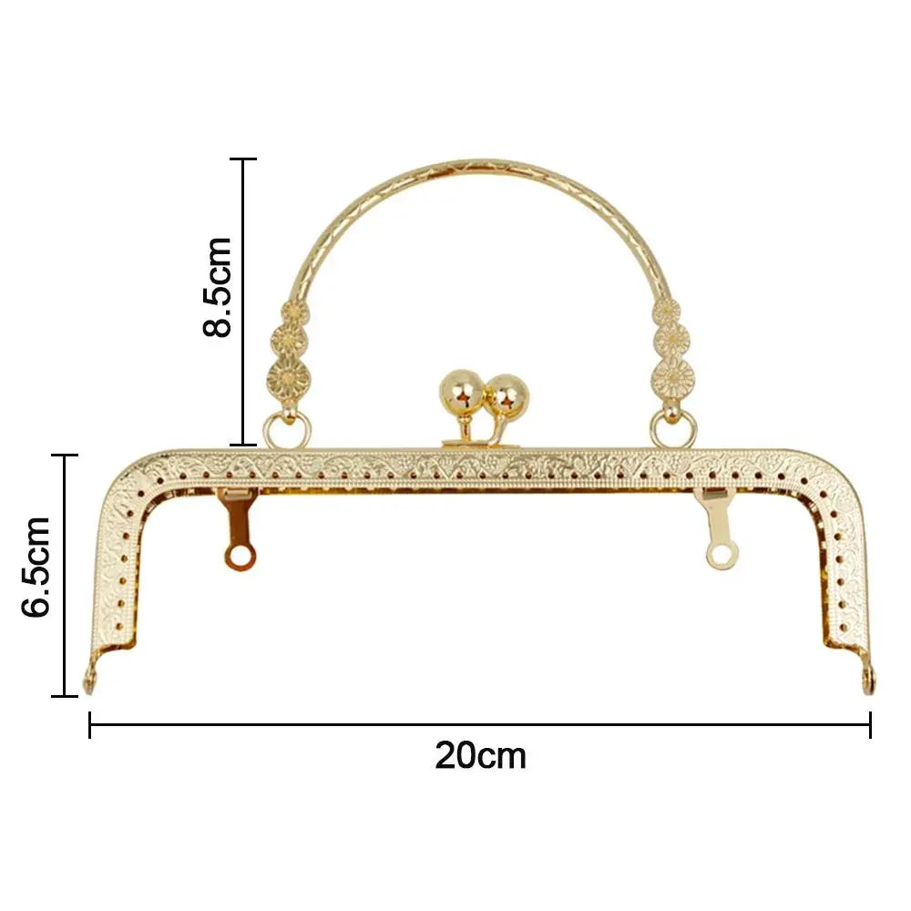 Marco de Monedero Vintage, Cierre Tipo Kiss Clasp para Bolsos, Accesorio de Hardware para Bolsos