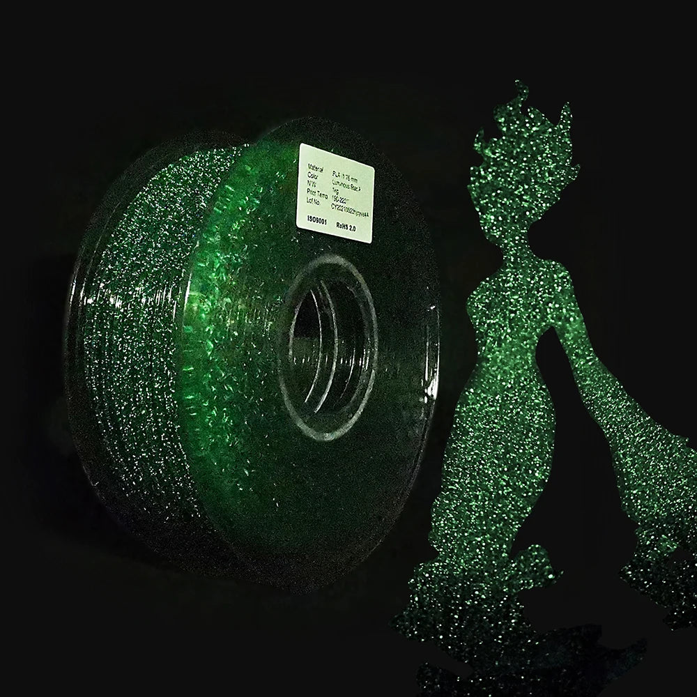 Filamento PLA 3D que Brilla en la Oscuridad - 1kg 1.75mm