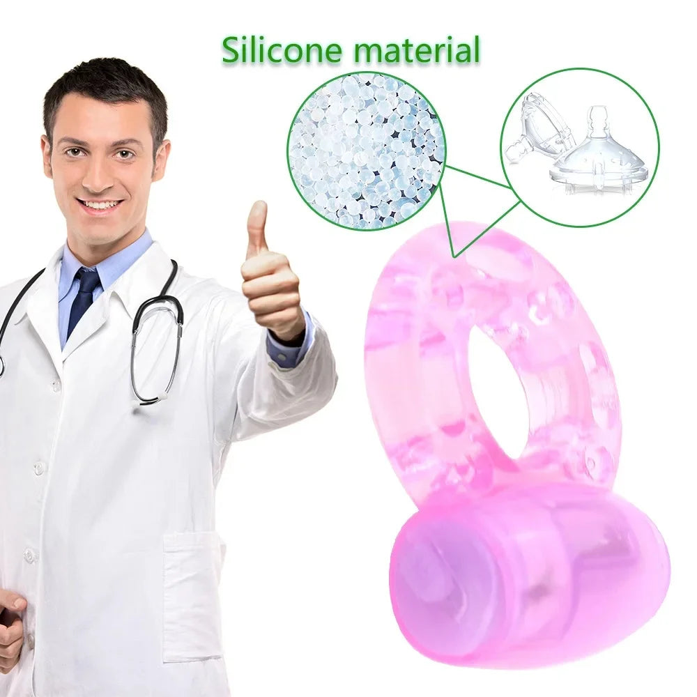 Anillo Vibrador Estimulador de Placer | Anillo Erótico para Mejorar la Capacidad Intima | Anillo Vibrador para Clítoris y Juegos Previos